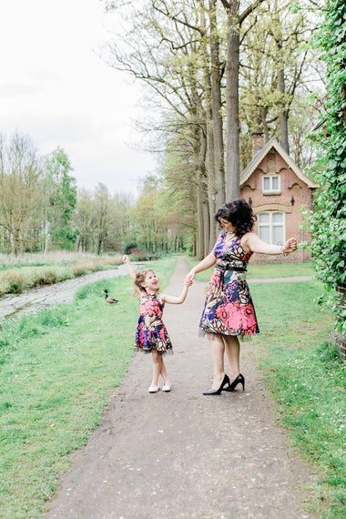 Moeder en dochter kleding mini-me jurk - matching dresses mum & me by Just Like Mommy'z