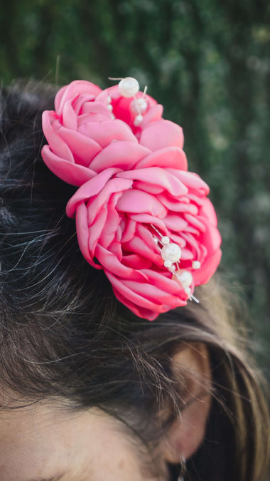 Roses & Pearls hair clip | Mama & Me