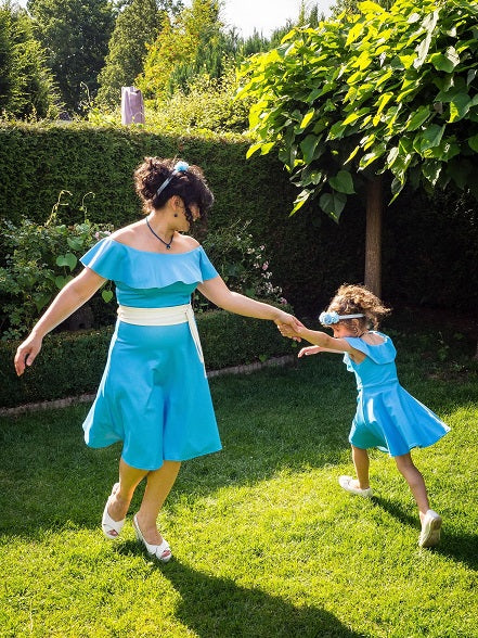 Moeder dochter jurk - Twinning set - Just Like Mommy'z matching dresses - romantic senorita twinning dress 