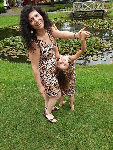 Moeder dochter jurken-twinning set-mama-mommy-and-me-dresses-leopard
